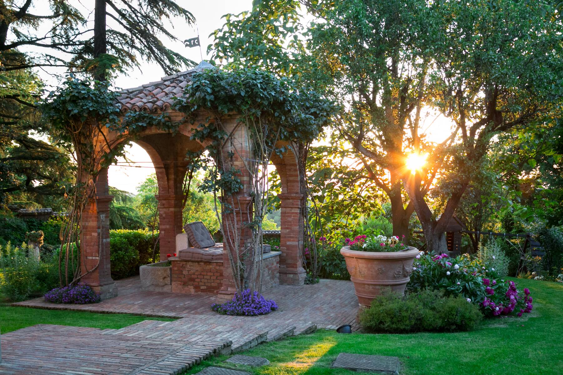 Pozzo al tramonto