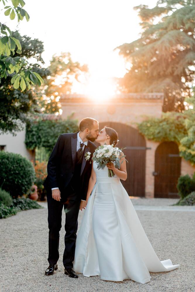 Gli sposi al tramonto